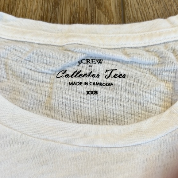 J. Crew white graphic anchor tee size xxs - Picture 3 of 5